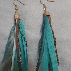 Feather earrings